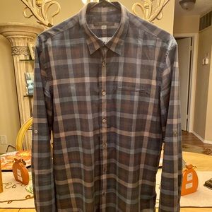 John Varvatos collection slim fit plaid shirt